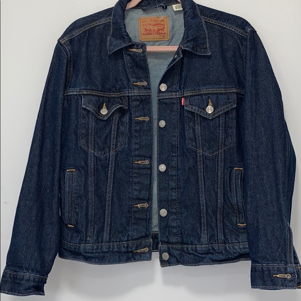 LEVI'S Logo Trucker Logo Denim jacket HOST PICK🎉🎊